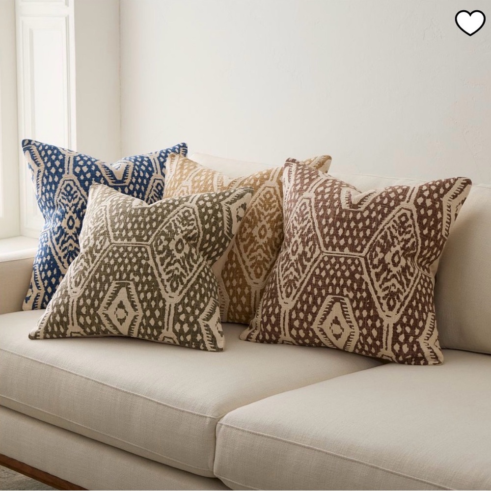 West Elm Seaside Origin Pillow Covers (set of 2), 18x18, Camel